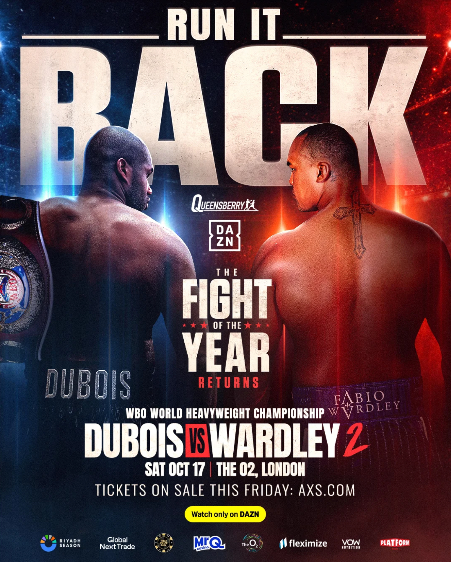 Wardley vs Dubois 2 poster